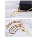 Neue Mode knotte Snake Knochenkette Buchstabe Golden Schmuck Anhänger heißer Verkauf aus Edelstahlschmuck Halskette
